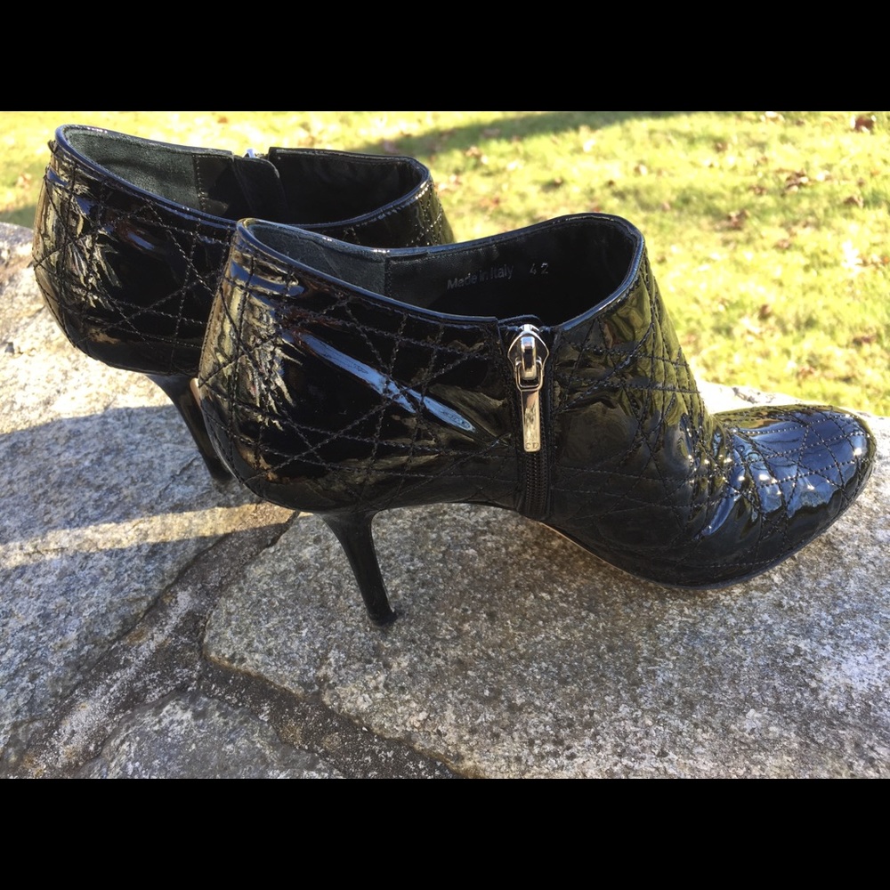 Dior black patent quilted bootie - Picture 4 of 5